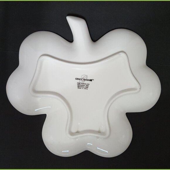 NEW RARE August Grove St. Patrick's Day Shamrock Shaped Salad Plate 8.75" - Picture 3 of 3